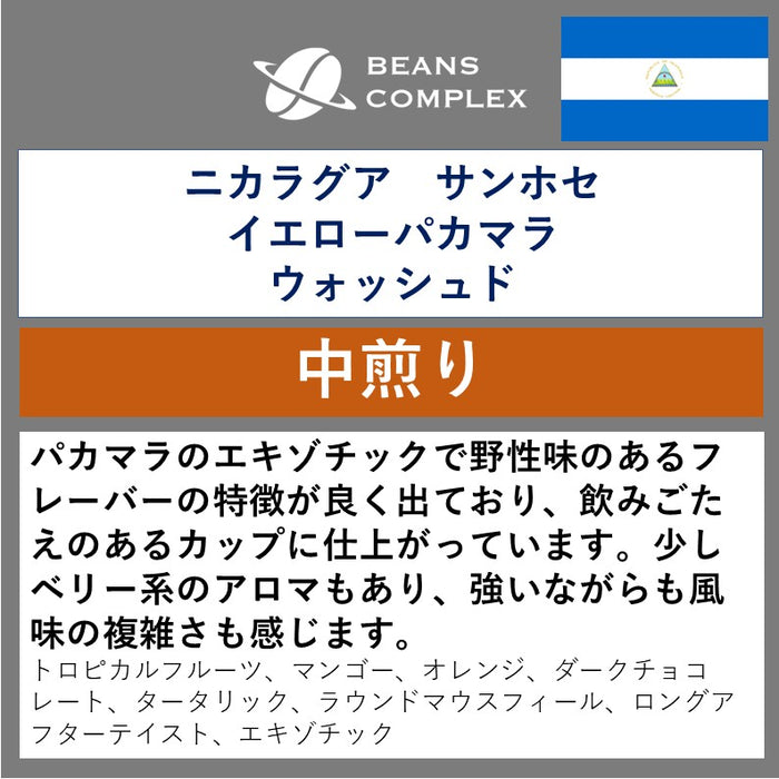 ニカラグア　サンホセ イエローパカマラ ウォッシュド